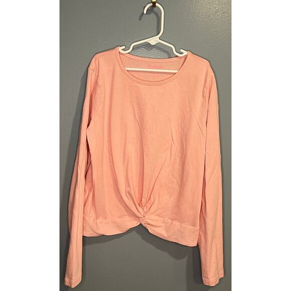 EUC Crewcuts Girl's Twist Shirt in Pink - Picture 1 of 3